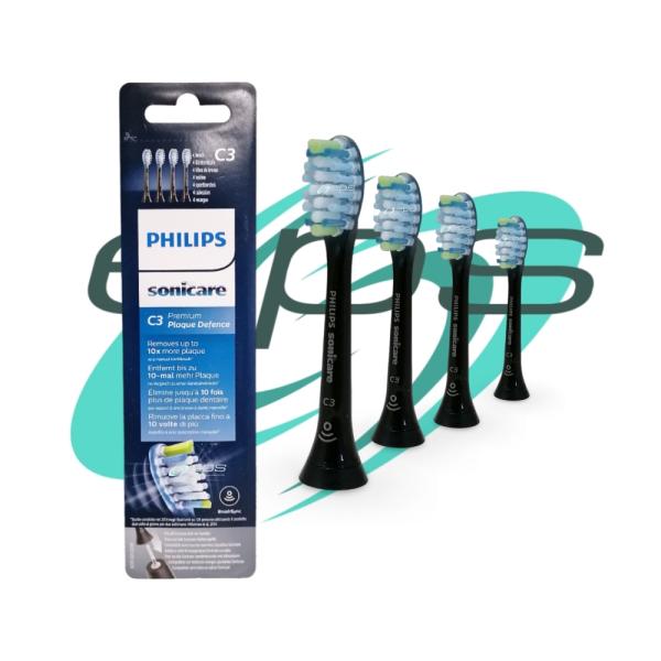 Philips Bürstenköpfe C3 Adaptive Clean schwarz HX9044/33 Premium Plaque Defence